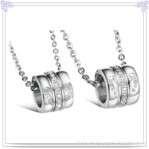 Couple Fashion Pendant Stainless Steel Jewelry Necklace (HR2003)
